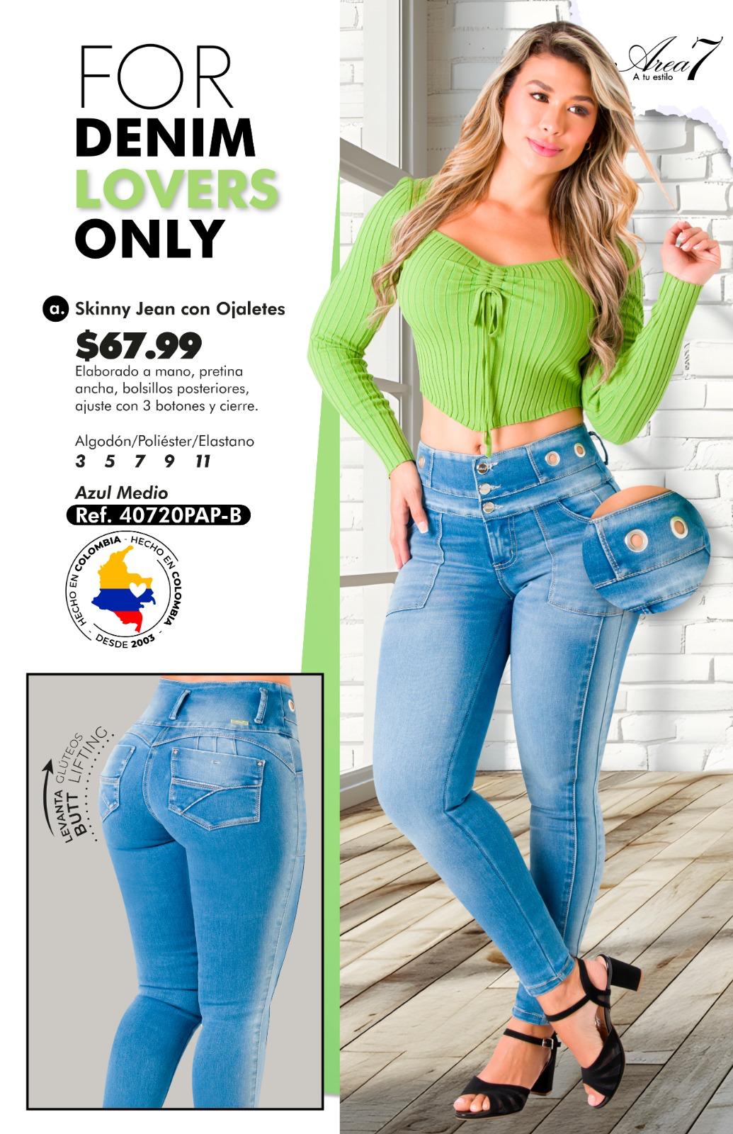 Skinny Jean con Ojaletes