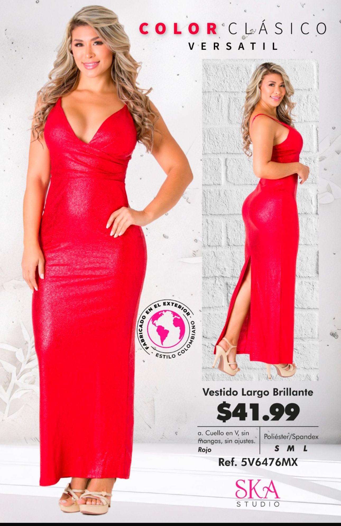 Vestido Largo Brillante