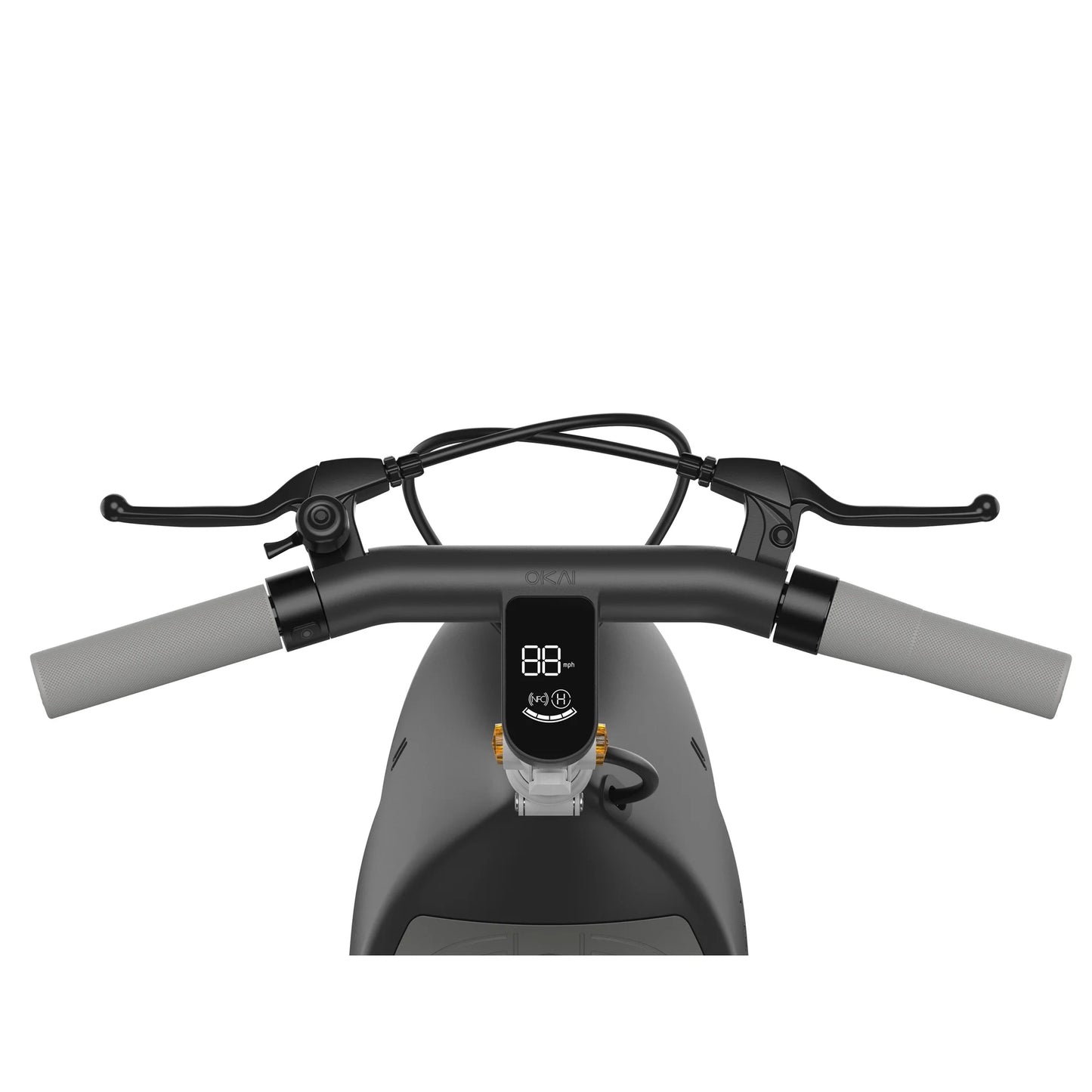 OKAI Ceetle Pro Electric Scooter with Foldable Seat w/35 Miles Operating Range & 15.5mph Max Speed - Black