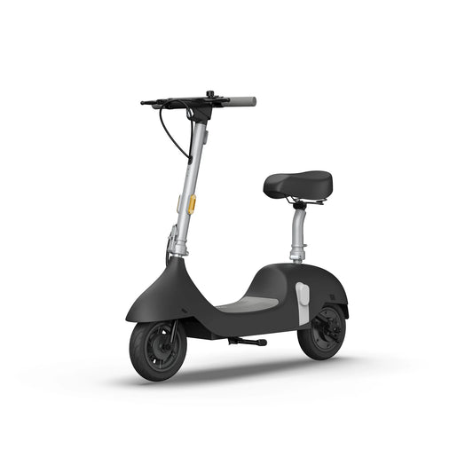 OKAI Ceetle Pro Electric Scooter with Foldable Seat w/35 Miles Operating Range & 15.5mph Max Speed - Black
