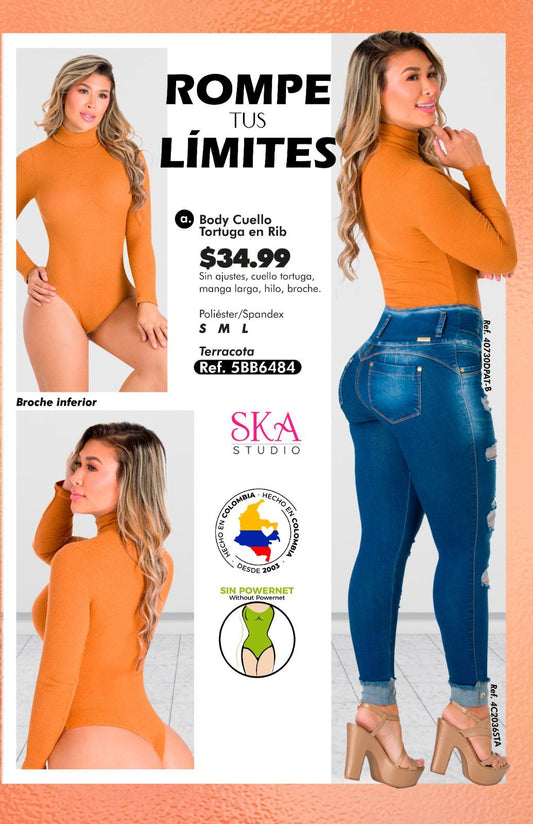 Body Cuello tortuga en Rib