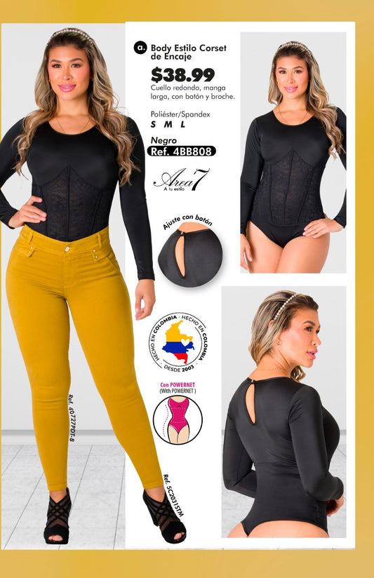 Body estilo Corset de Encoje