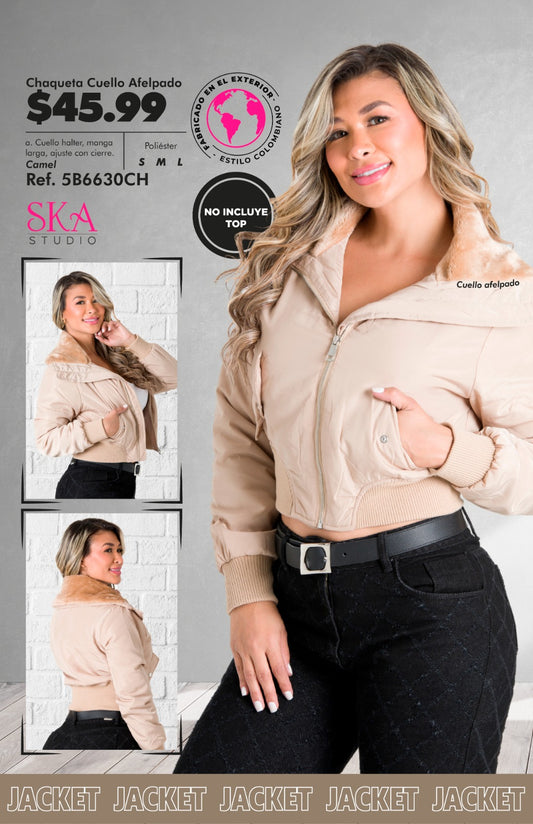 Chaqueta Cuello Afelpado