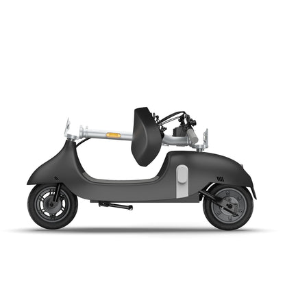 OKAI Ceetle Pro Electric Scooter with Foldable Seat w/35 Miles Operating Range & 15.5mph Max Speed - Black